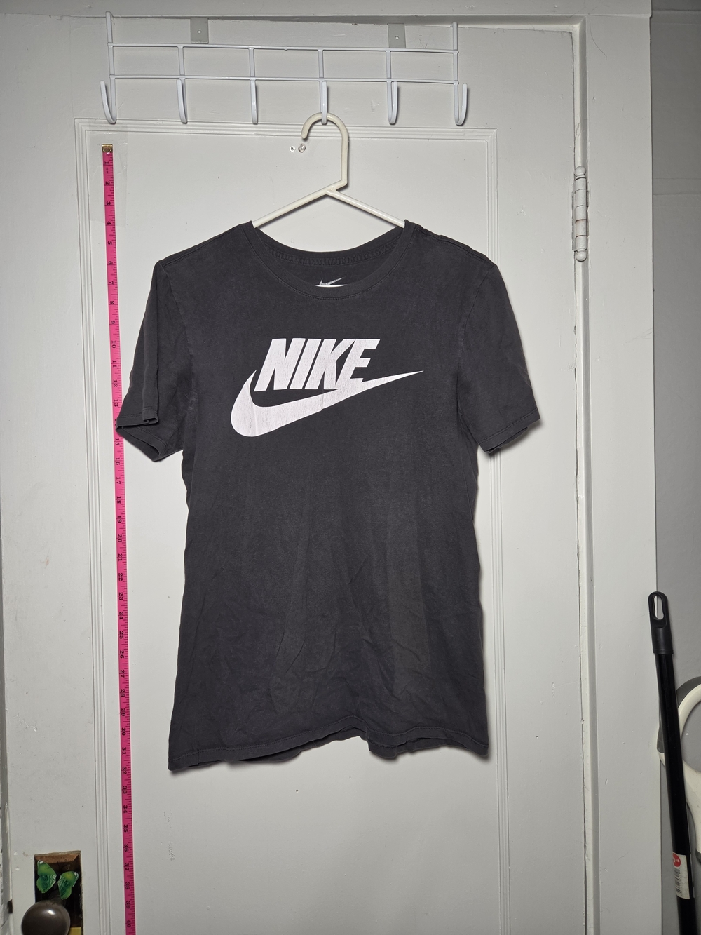 Nike Black Short-Sleeve Tee with White Swoosh